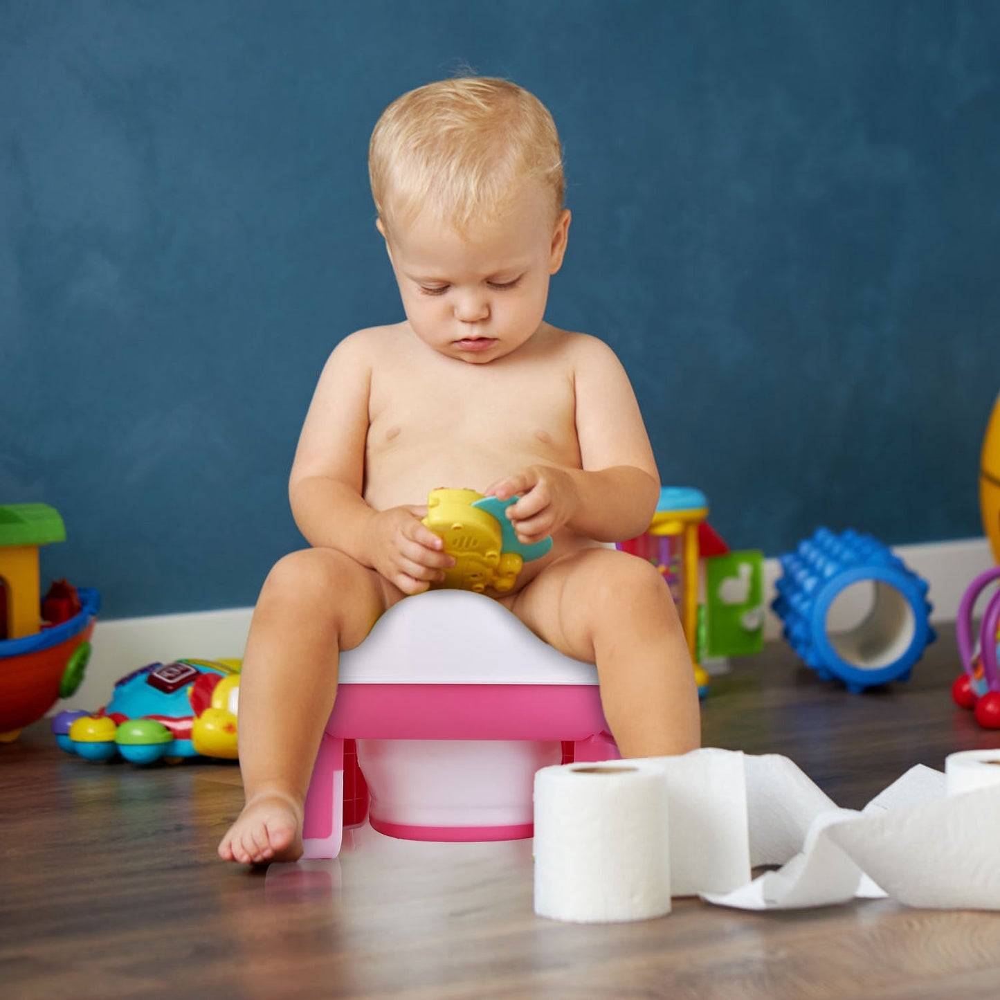 Portable/Foldable Potty w/Training Seat Cover & Splash Guard