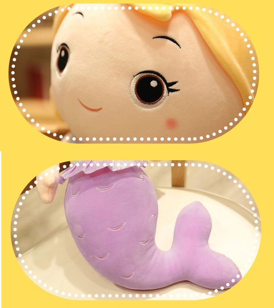 50cm Mermaid Princess Plush Pillow