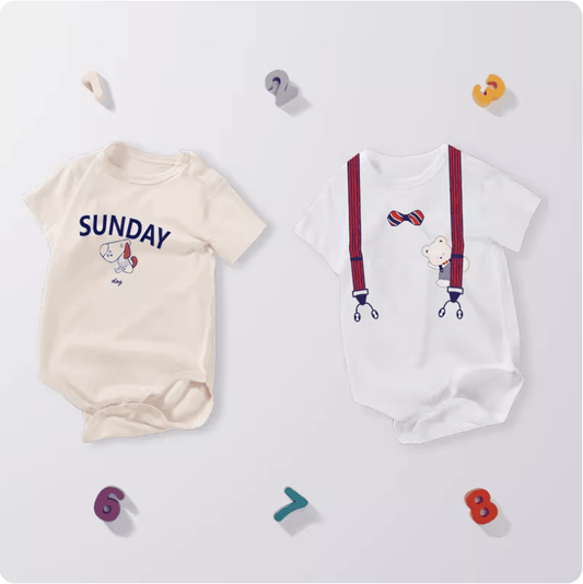 2-pack Short Sleeve Variety Onesies