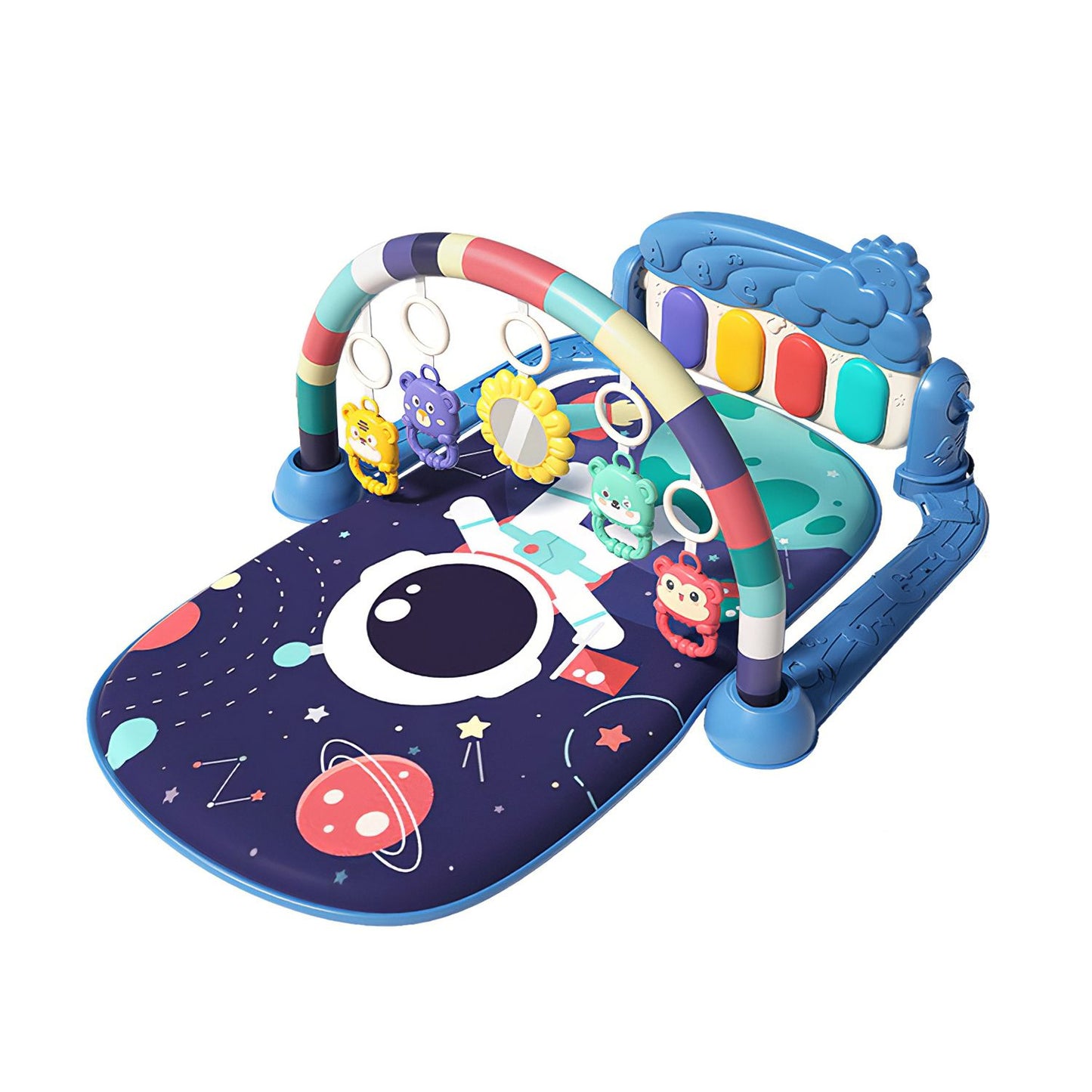 2 In 1 Baby Gym Musical Activity Tummy Time Mat