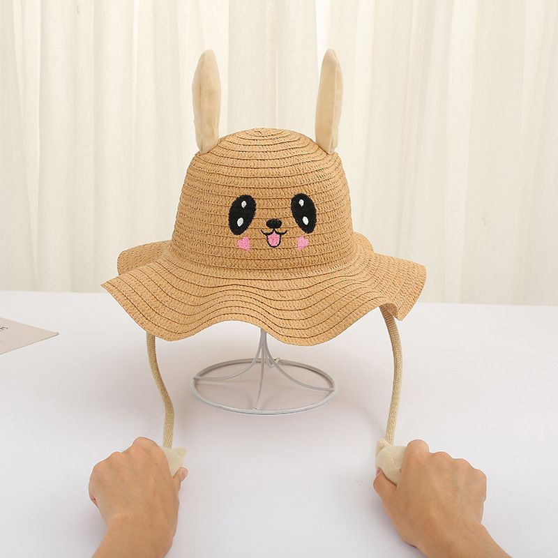 Rabbit Ear Sunshade Straw Hat