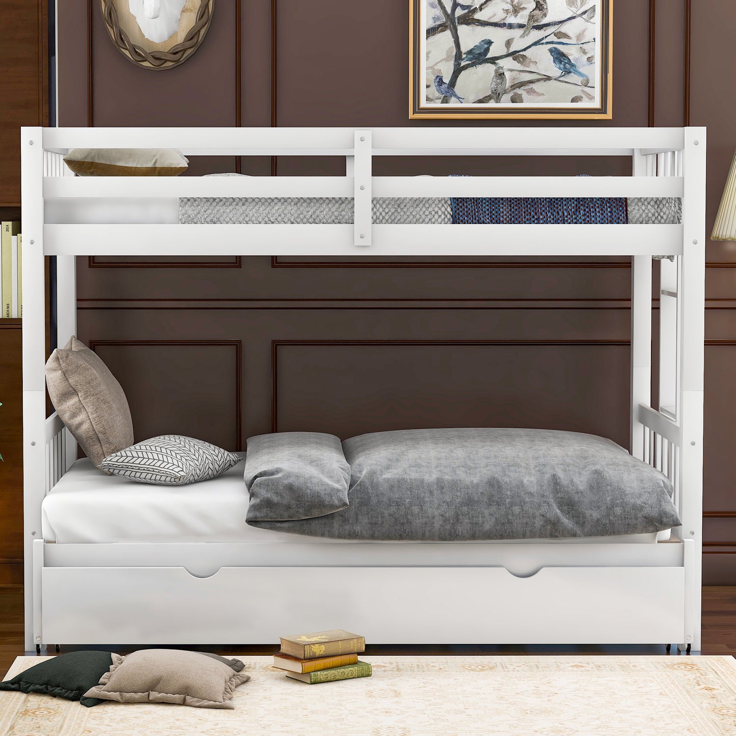 Twin Pull-out Bunk Bed w/Trundle