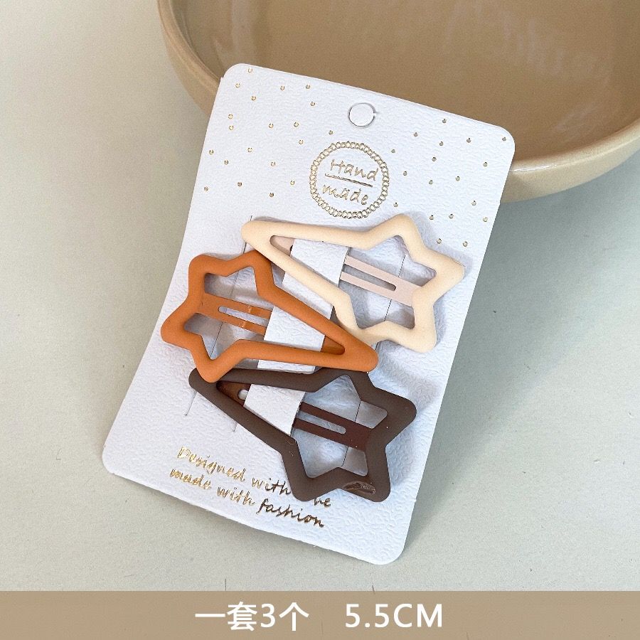 3pcs Frosted Tea Color BB Clip