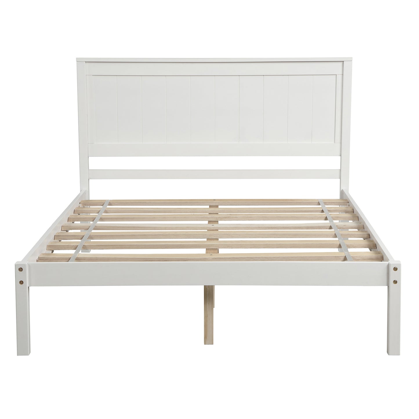 Full Bed Frame w/Headboard (Espresso)---No Box Spring Needed