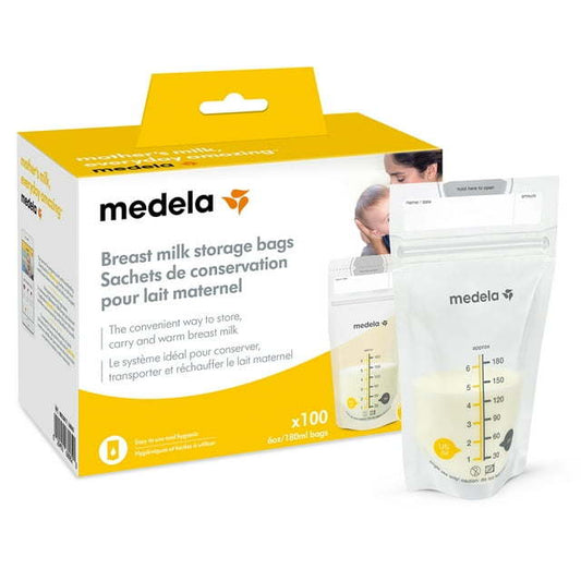 Medela Breast Milk Storage Bags, 6oz/180ml, (100-pack)