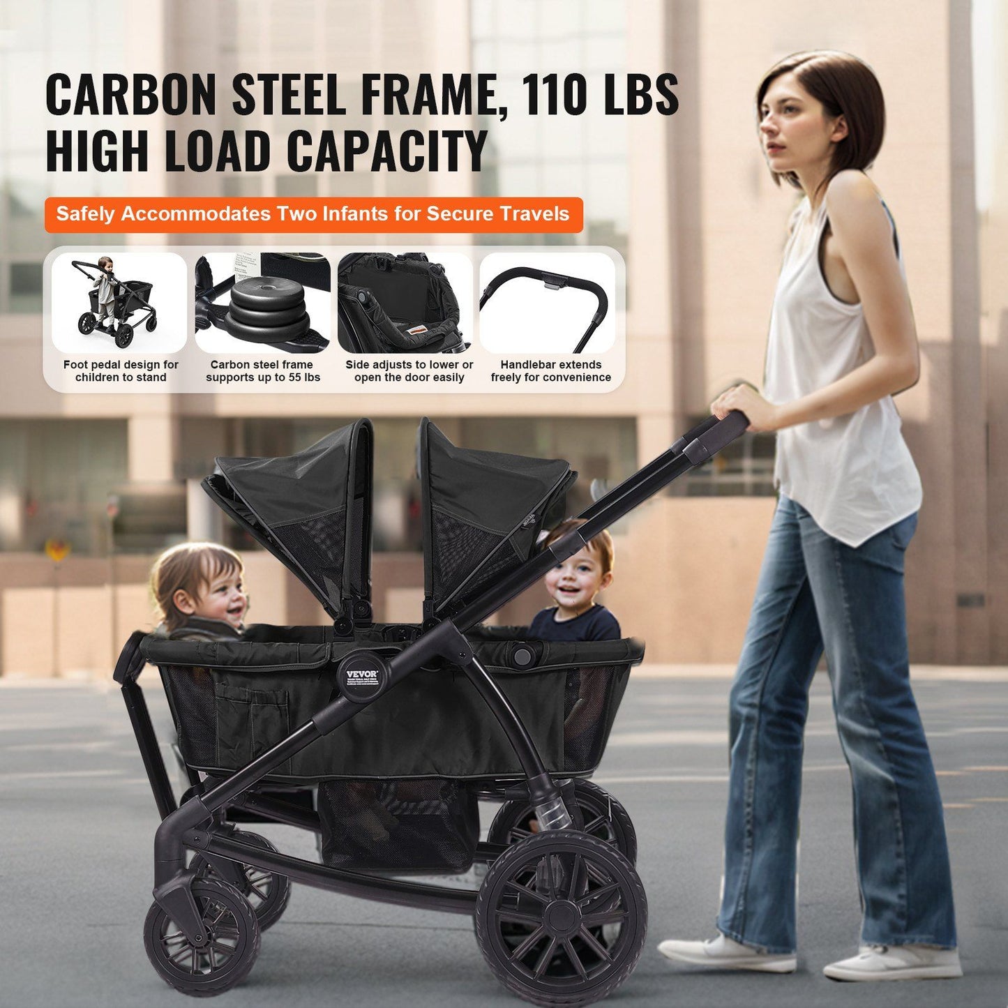 VEVOR All-Terrain Stroller Wagon