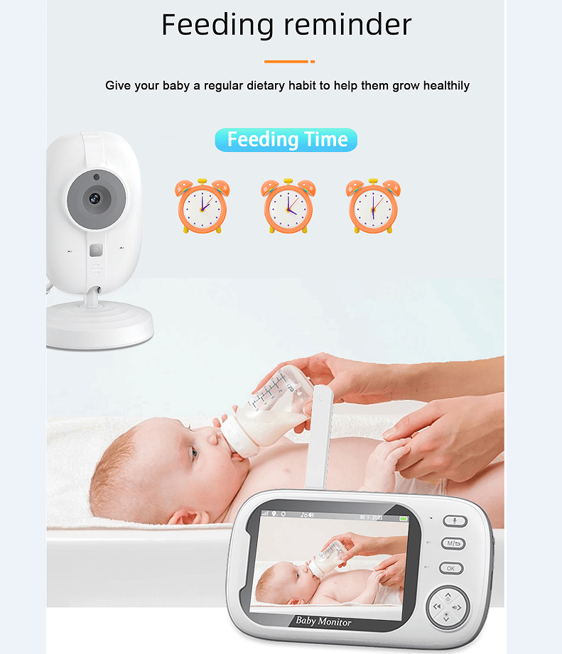 3.5 inch LCD MicroSD Video Baby Monitor