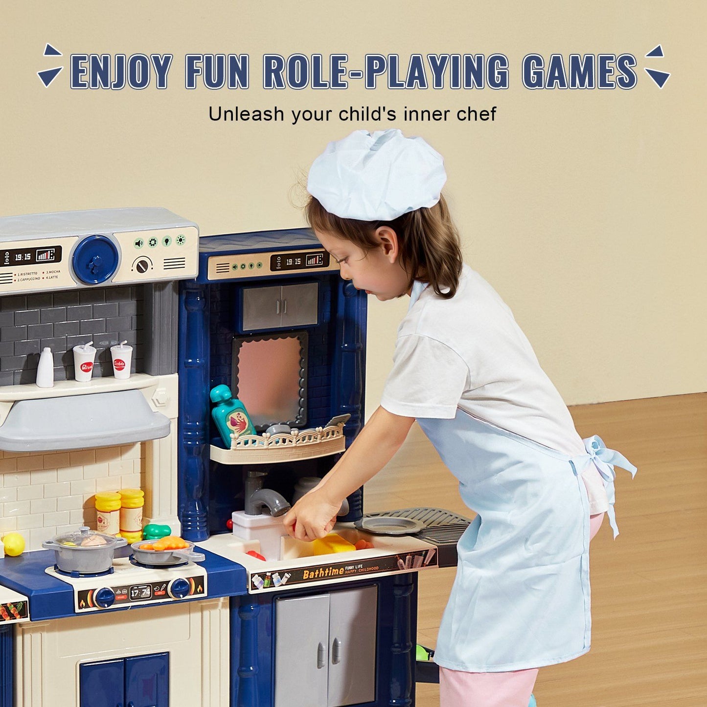 74 Piece Kitchen Playset