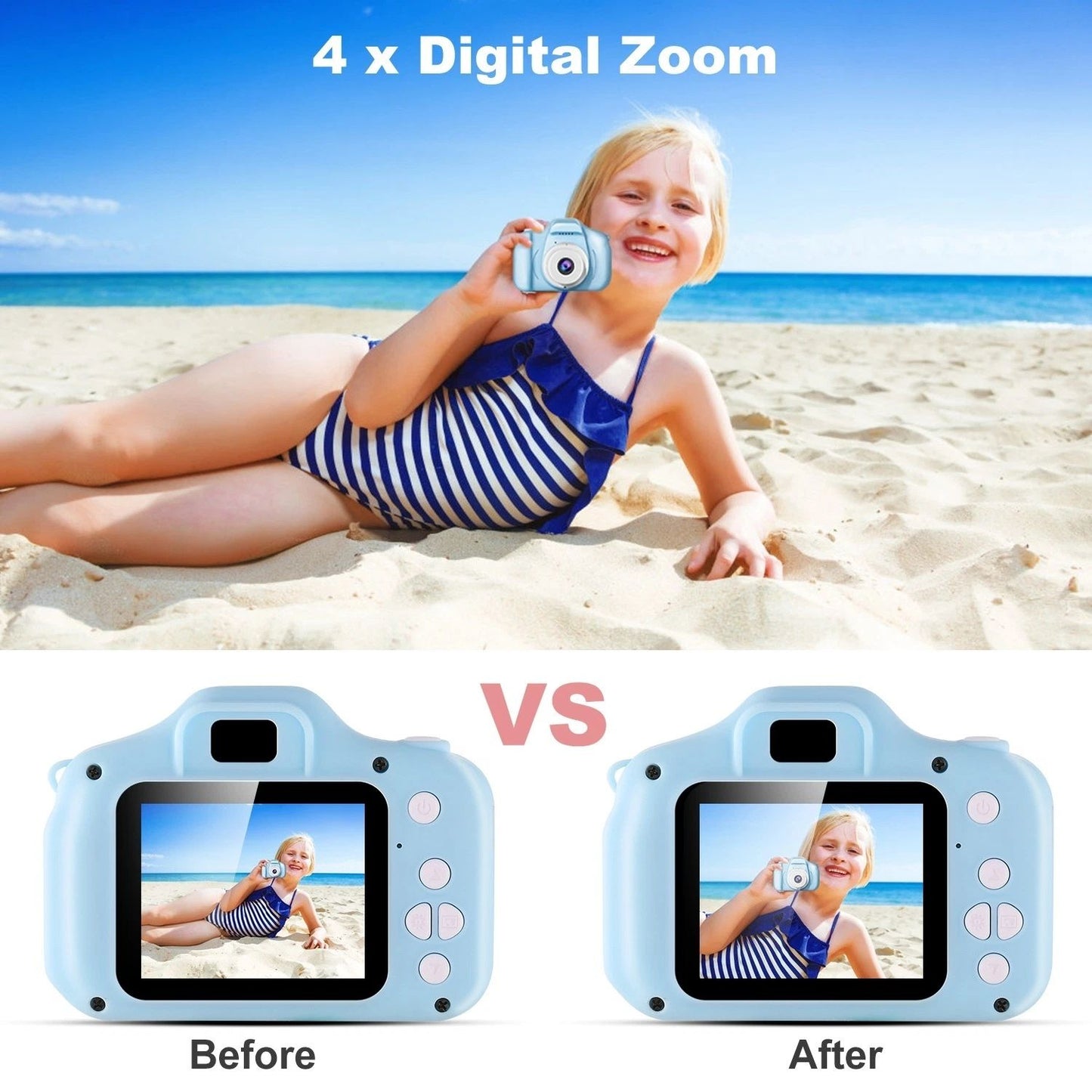 12MP 1080P FHD Digital Camera w/ 2.0' Screen