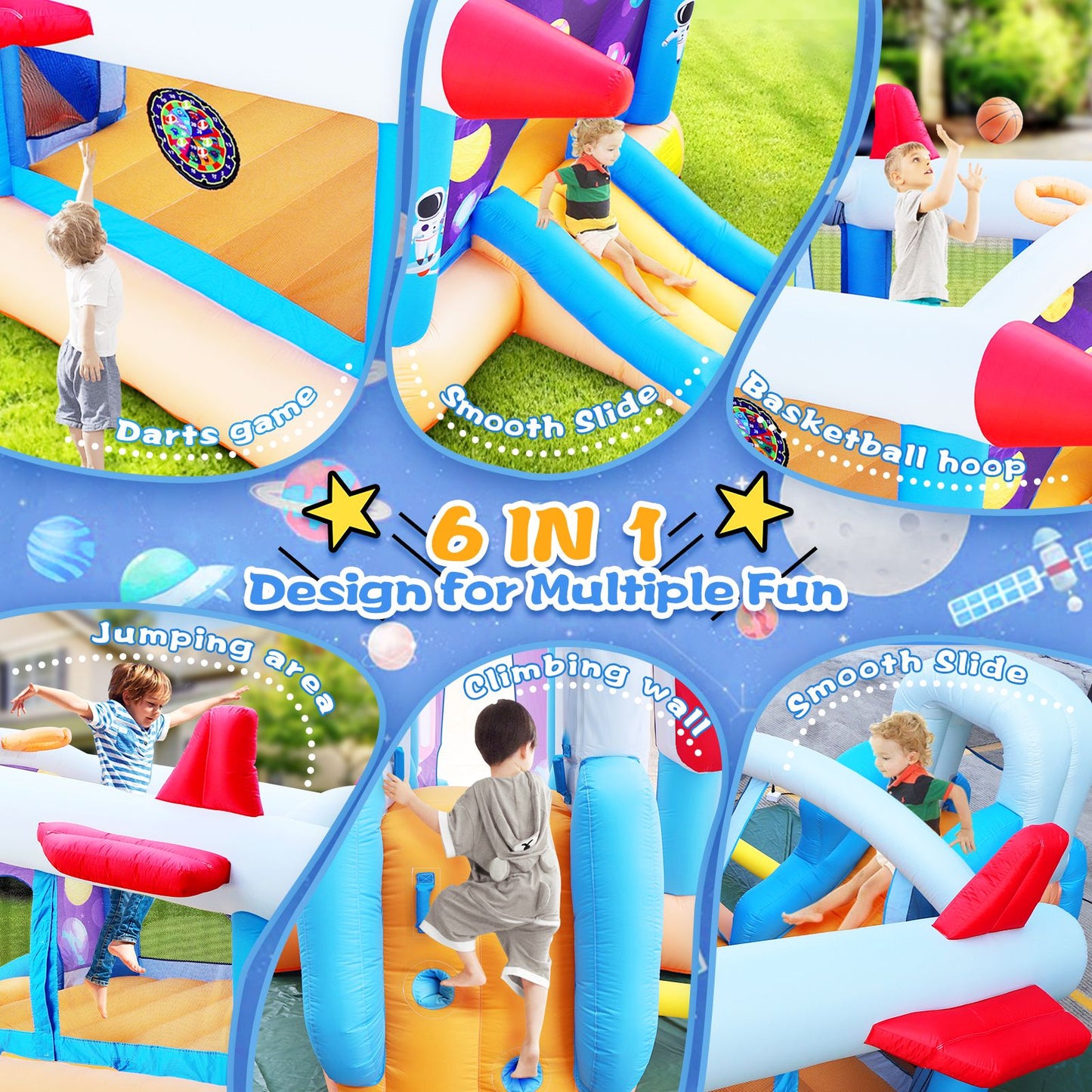 6 in 1 inflatable bouncer