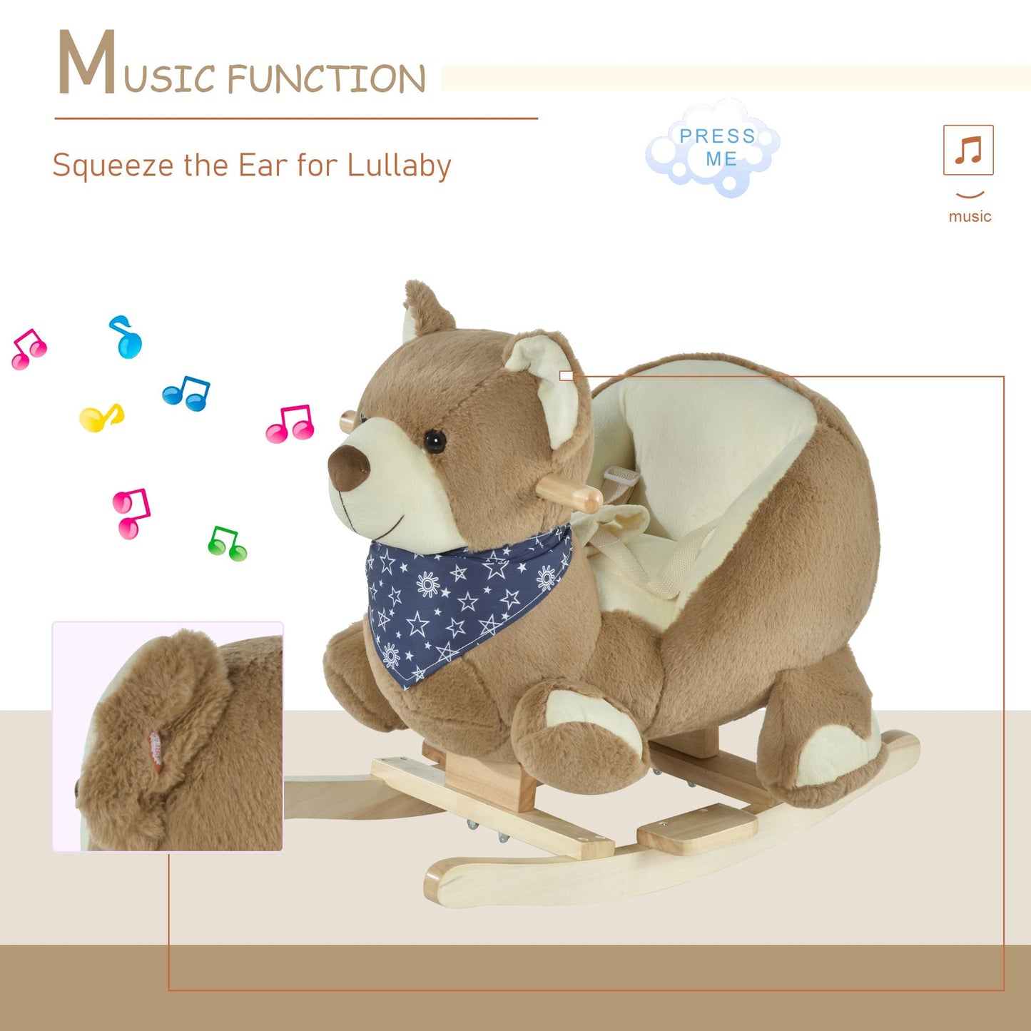 Bear Plush Animal Rocker