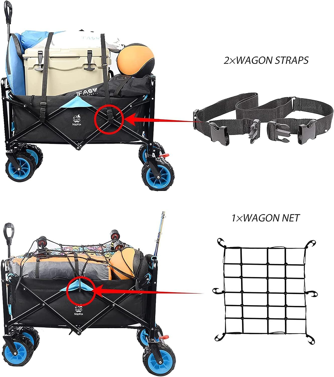 Collapsible Heavy Duty Beach Wagon