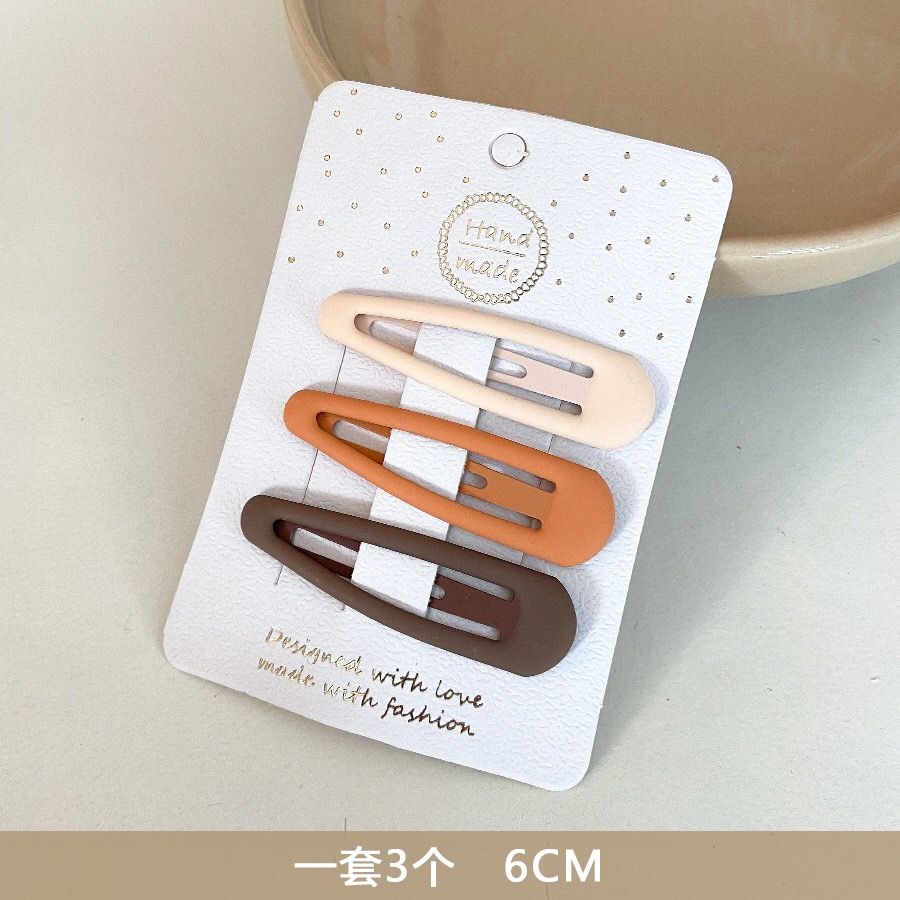 3pcs Frosted Tea Color BB Clip