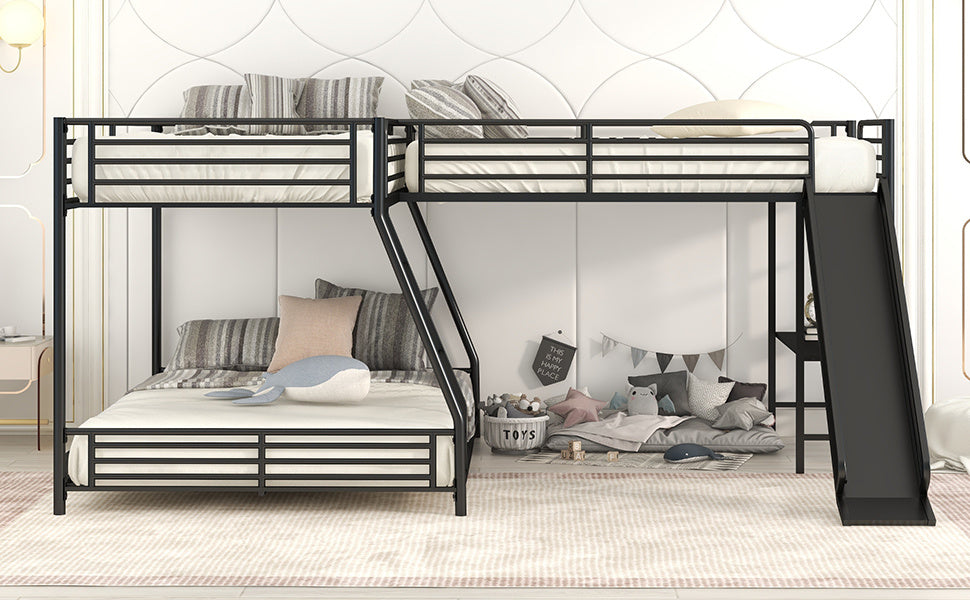 L-Shaped Twin over Full Bunk Bed