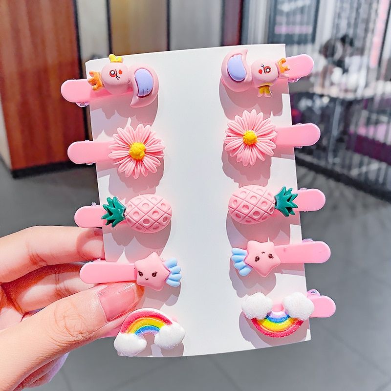 10Pcs Cartoon Hairclips