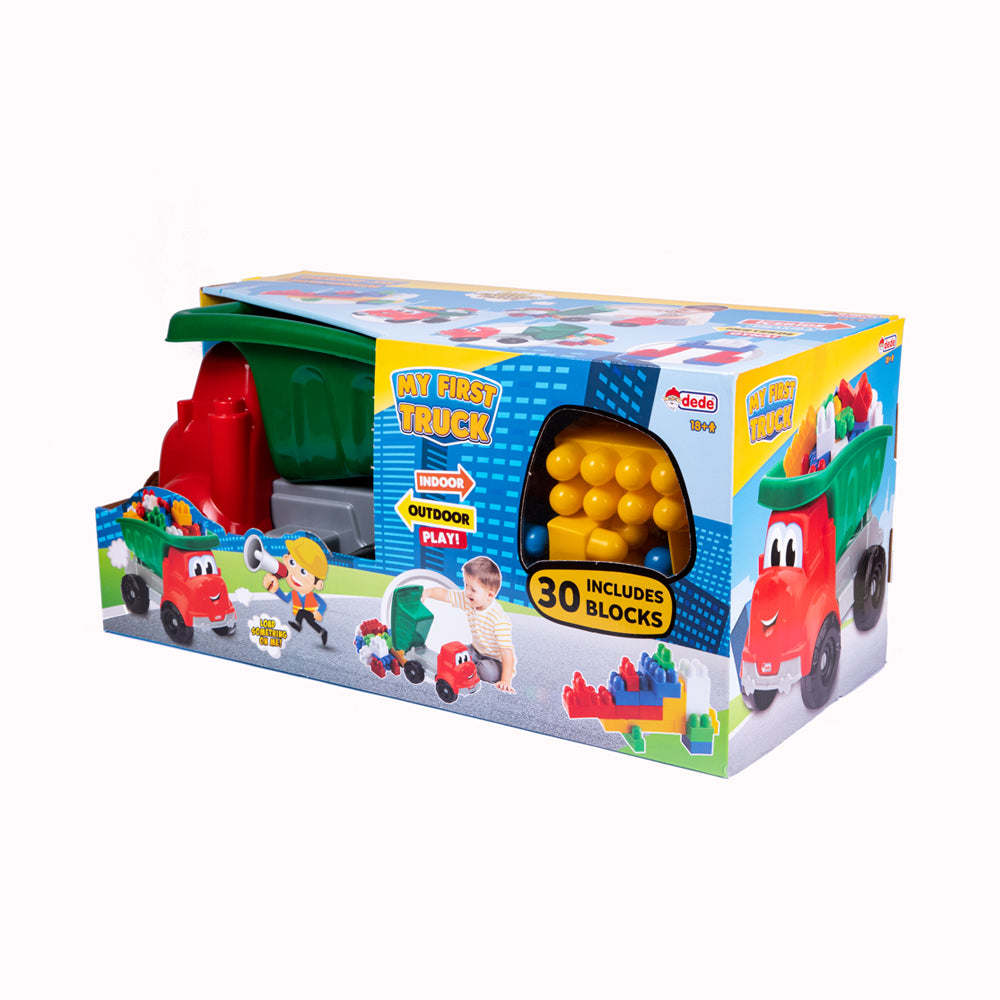 Toy Truck w/Blocks, (30 Pieces)