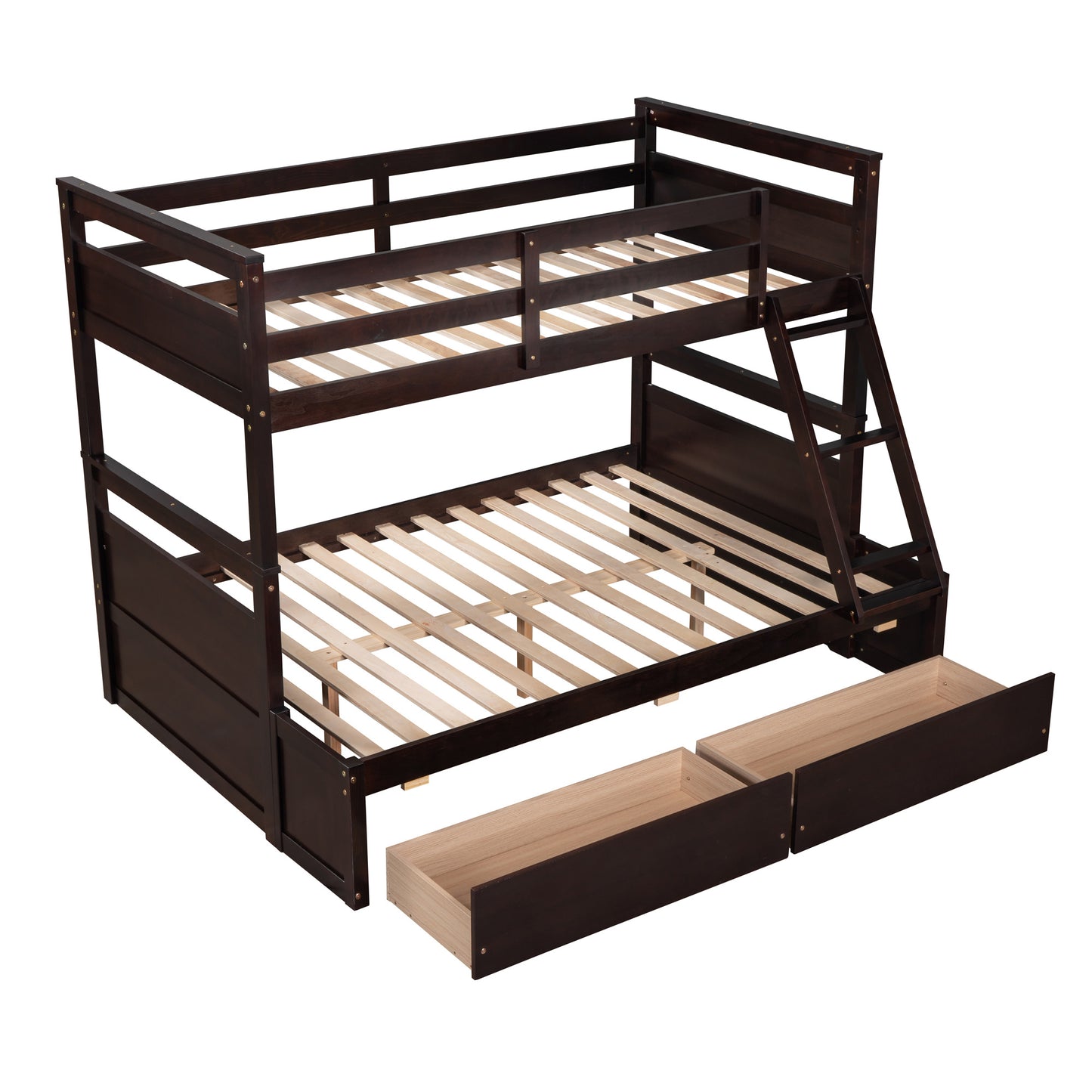 Twin over Full Bunk Bed w/Storage