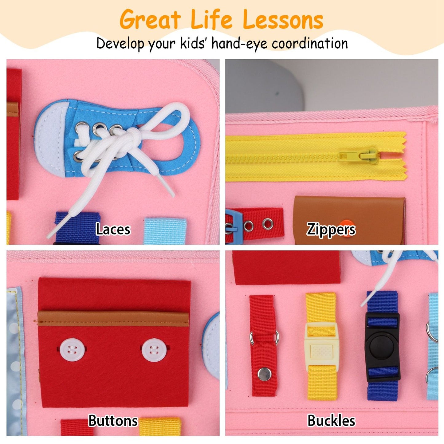 Preschool Sensory Activity Board