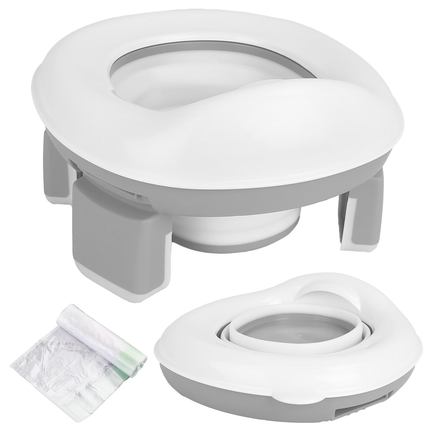 Portable/Foldable Potty w/Training Seat Cover & Splash Guard