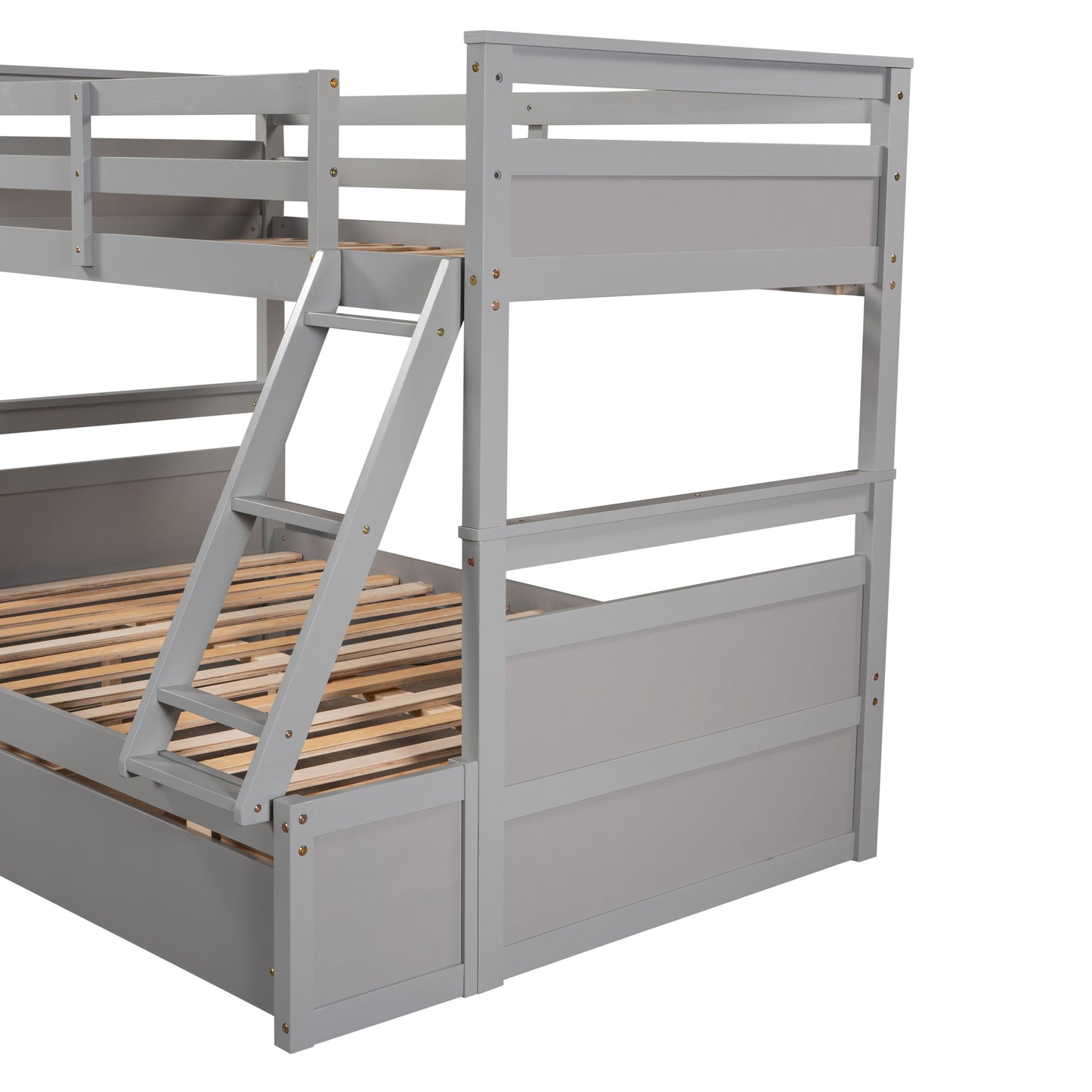 Twin over Full Bunk Bed w/Storage