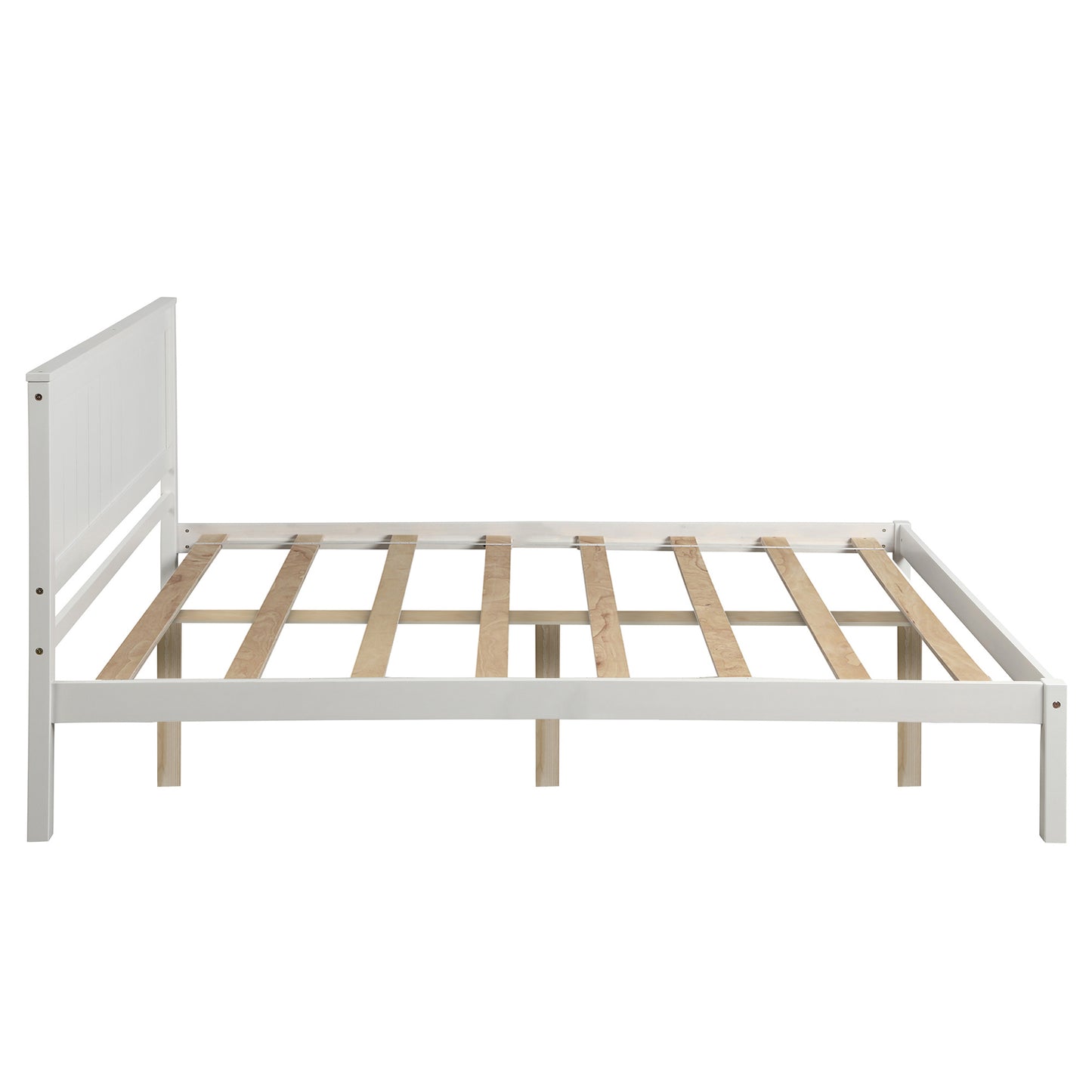 Full Bed Frame w/Headboard (Espresso)---No Box Spring Needed