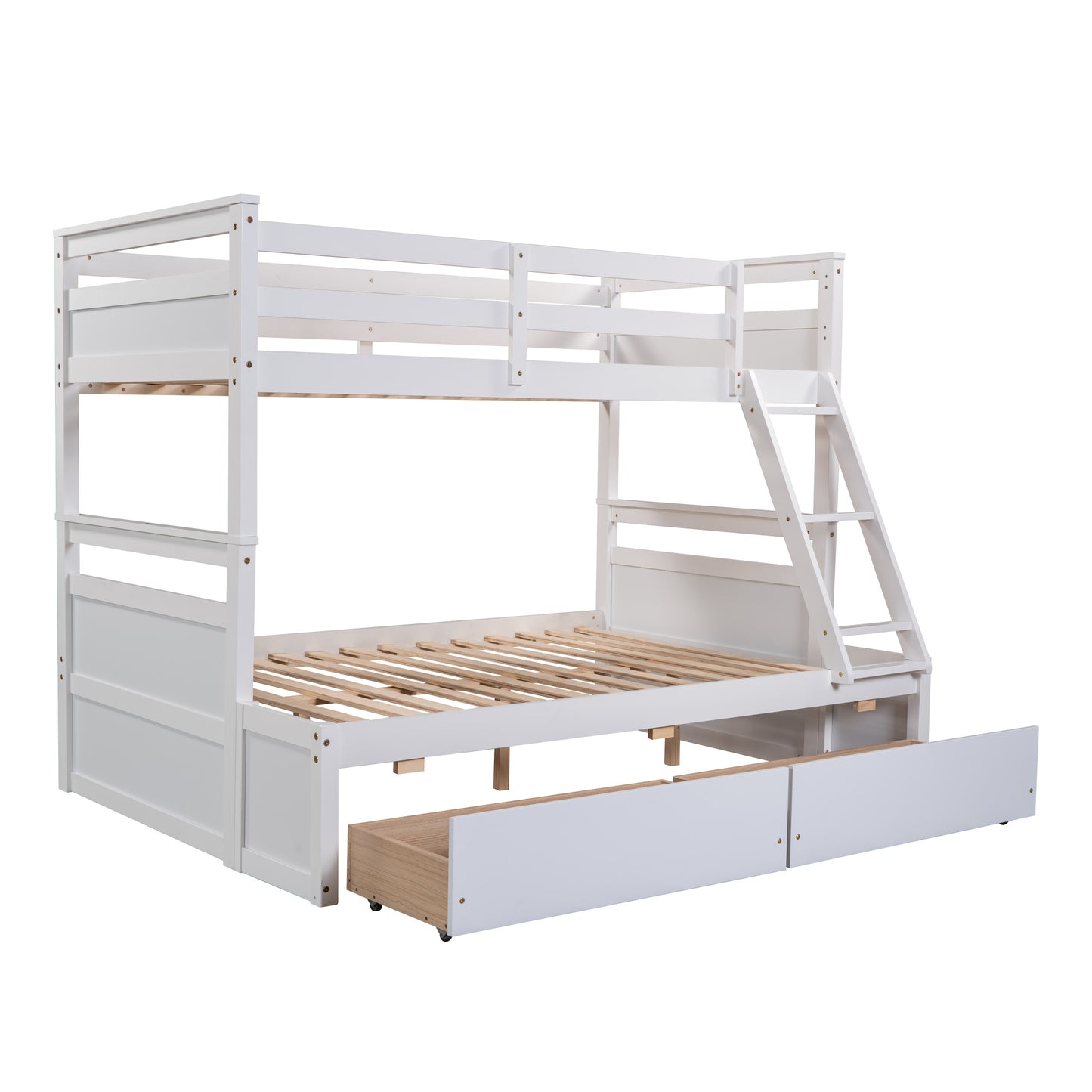 Twin over Full Bunk Bed w/Storage