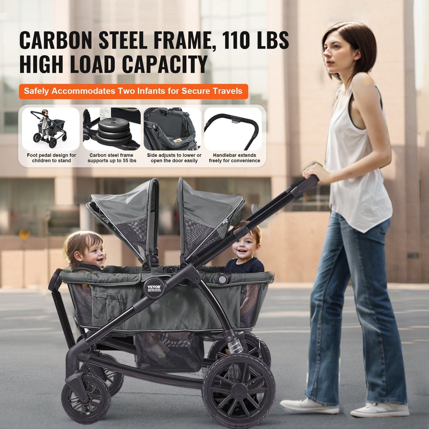 VEVOR All-Terrain Stroller Wagon