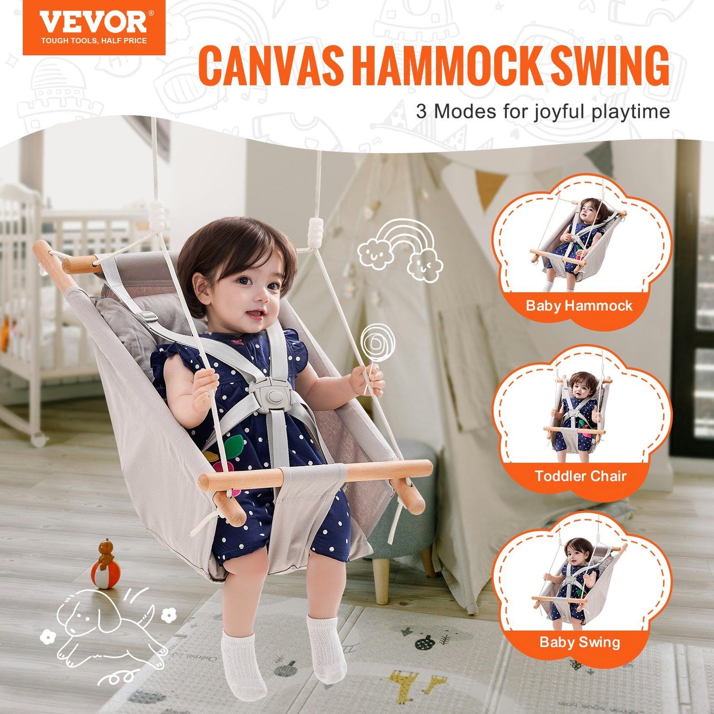 Canvas Hammock Swing