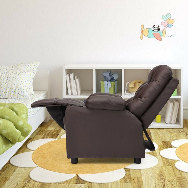 Kids Recliner w/ Cup Holders and Side Pockets