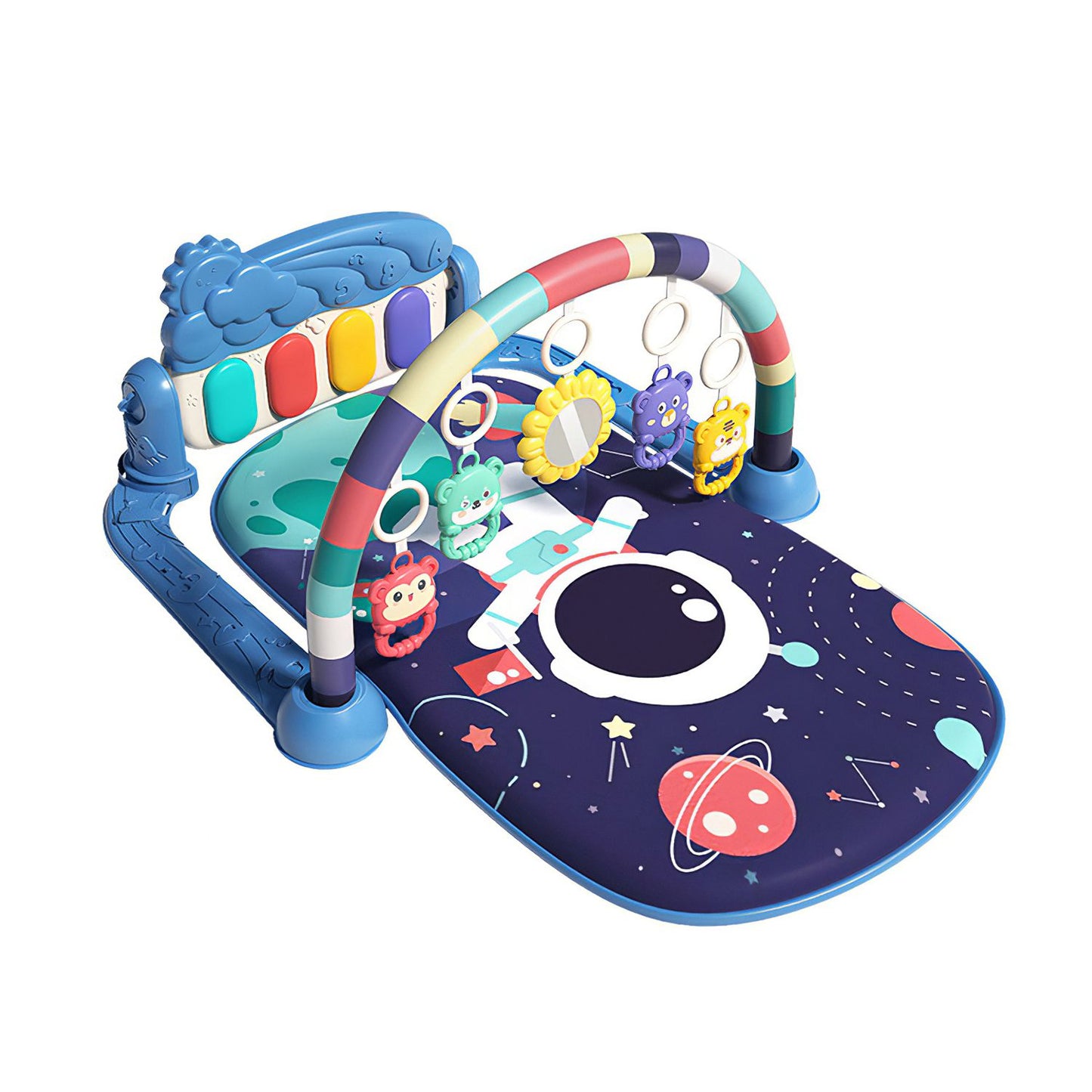 2 In 1 Baby Gym Musical Activity Tummy Time Mat