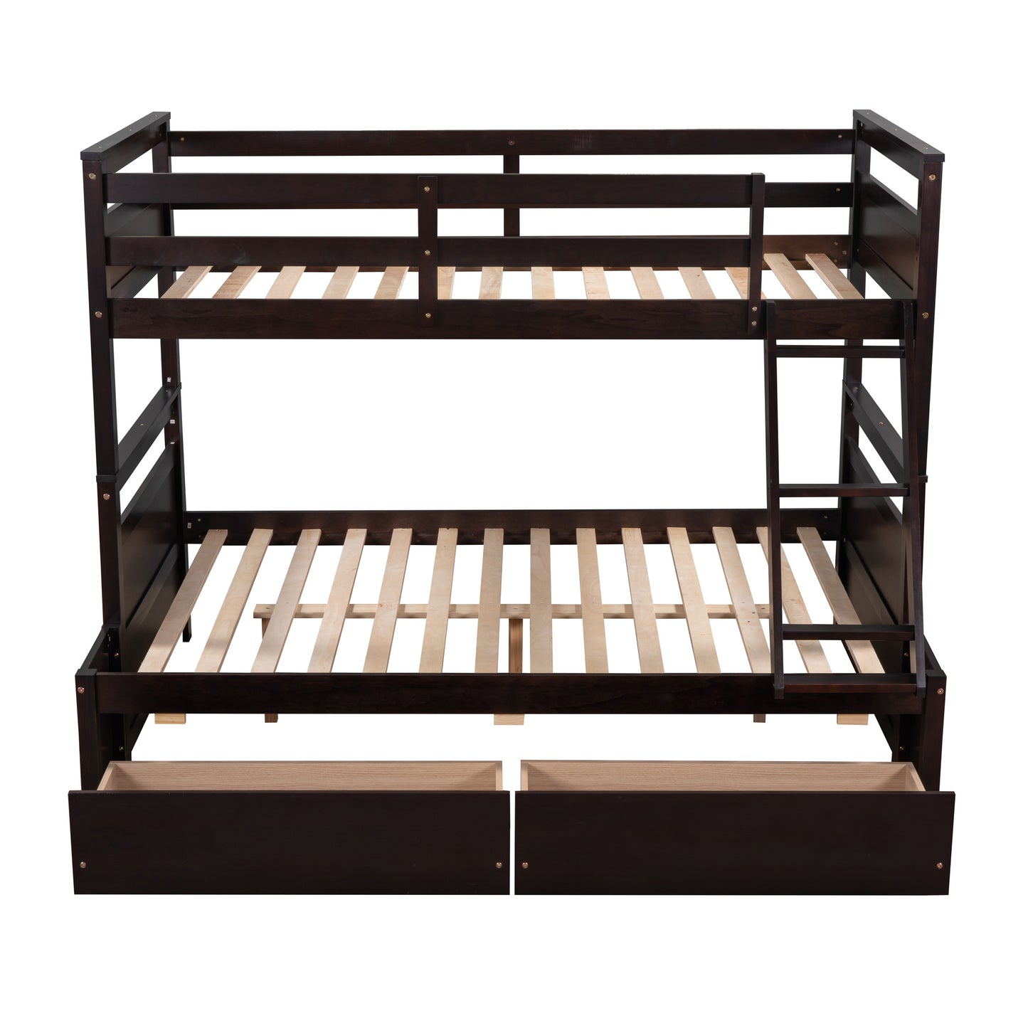 Twin over Full Bunk Bed w/Storage