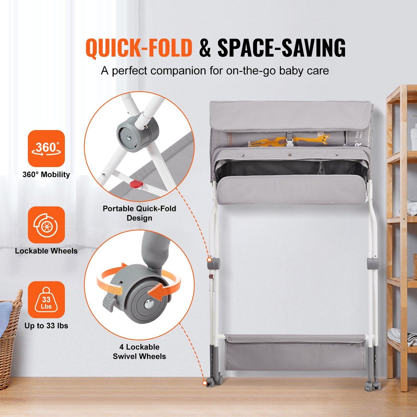 Folding Diaper Changing Station