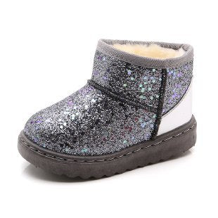 Glitter Plush Winter Boots