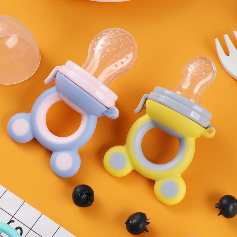 Silicone baby fruit and vegetable feeder