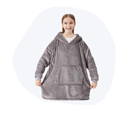 Lazy Pullover Plush Fleece Huggle Hoodie