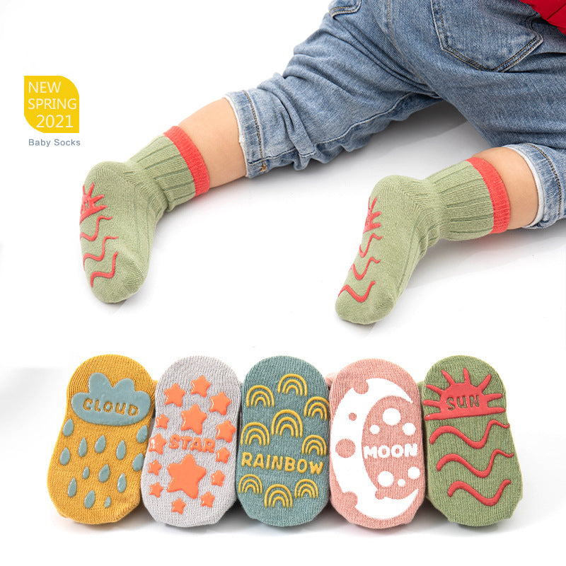 3Pair Anti Slip Floor Socks