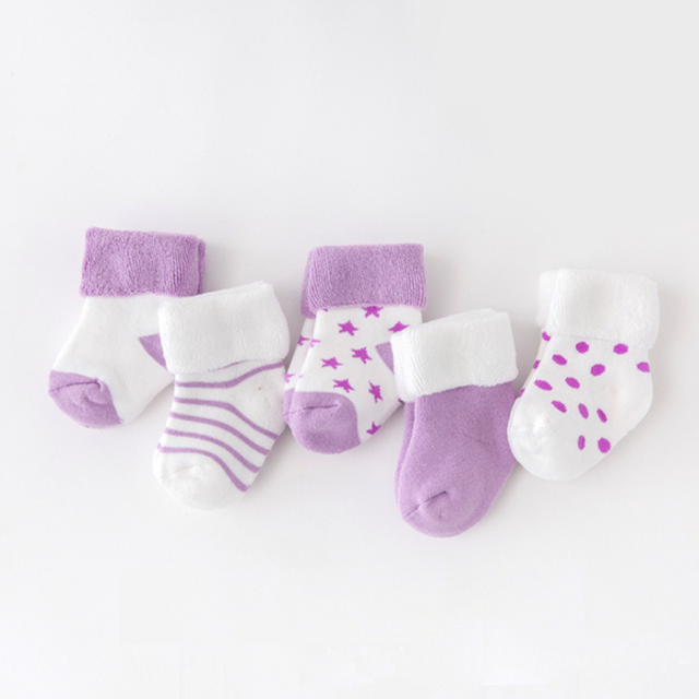 5Pair Newborn Socks