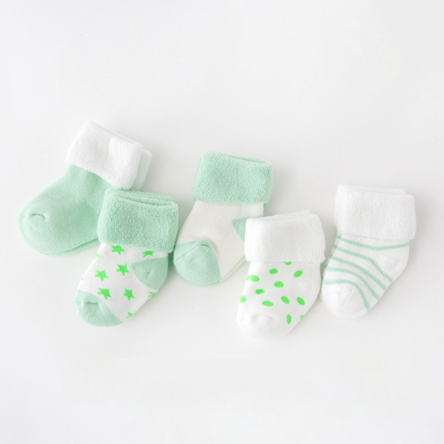 5Pair Newborn Socks