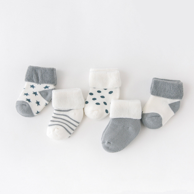 5Pair Newborn Socks