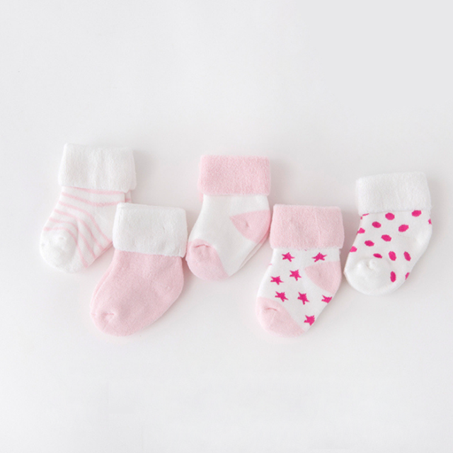 5Pair Newborn Socks