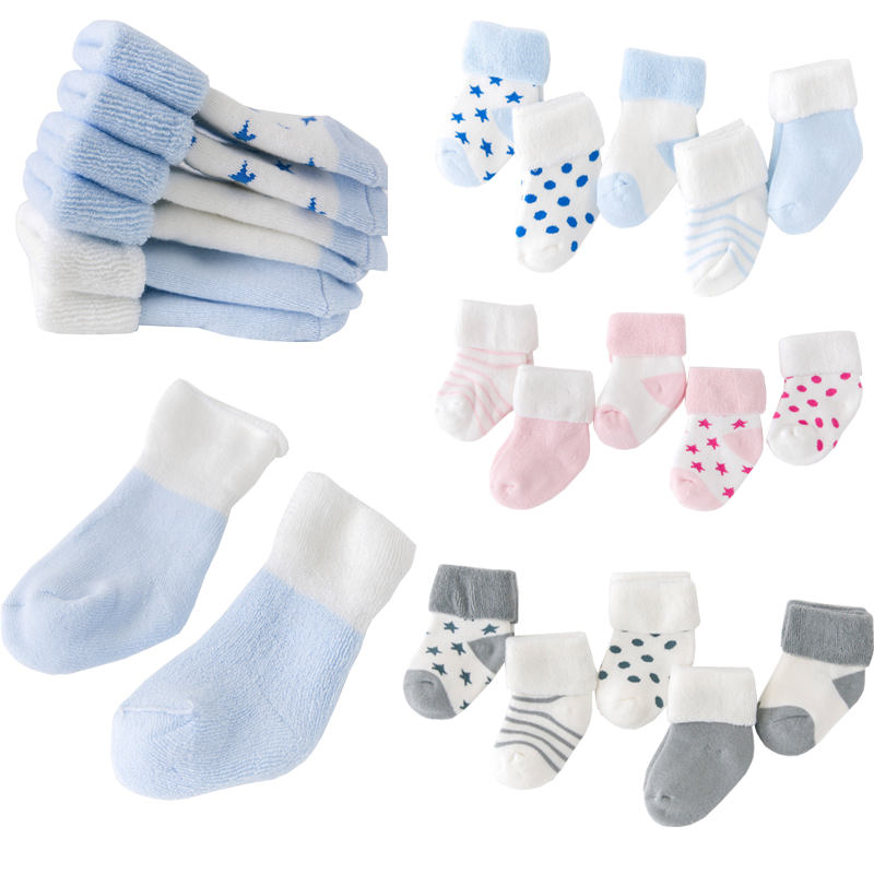 5Pair Newborn Socks