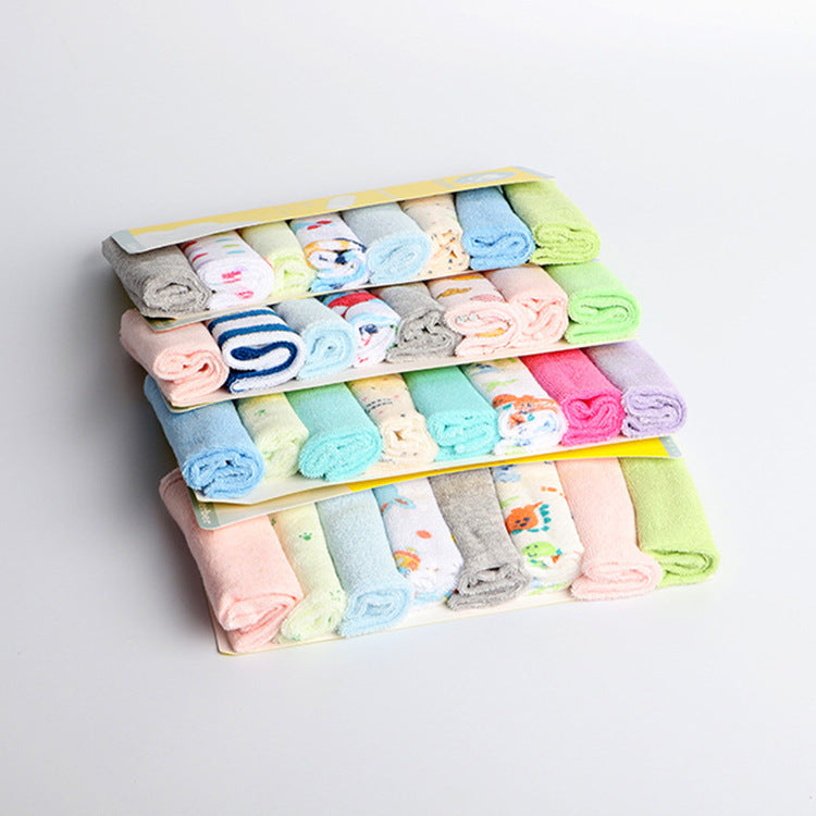 small square towel baby drool towel (8 Pack)