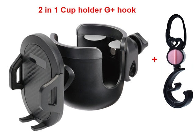 2 In 1 Stroller Cup Holder