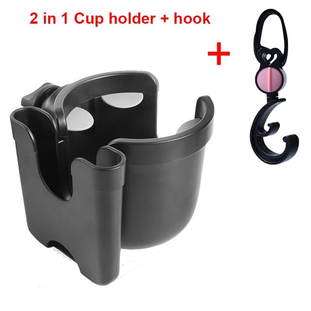 2 In 1 Stroller Cup Holder