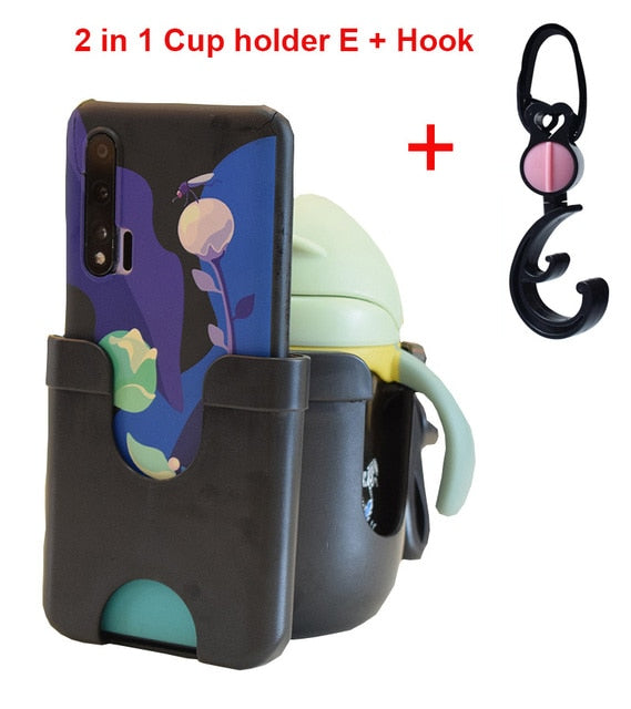 2 In 1 Stroller Cup Holder