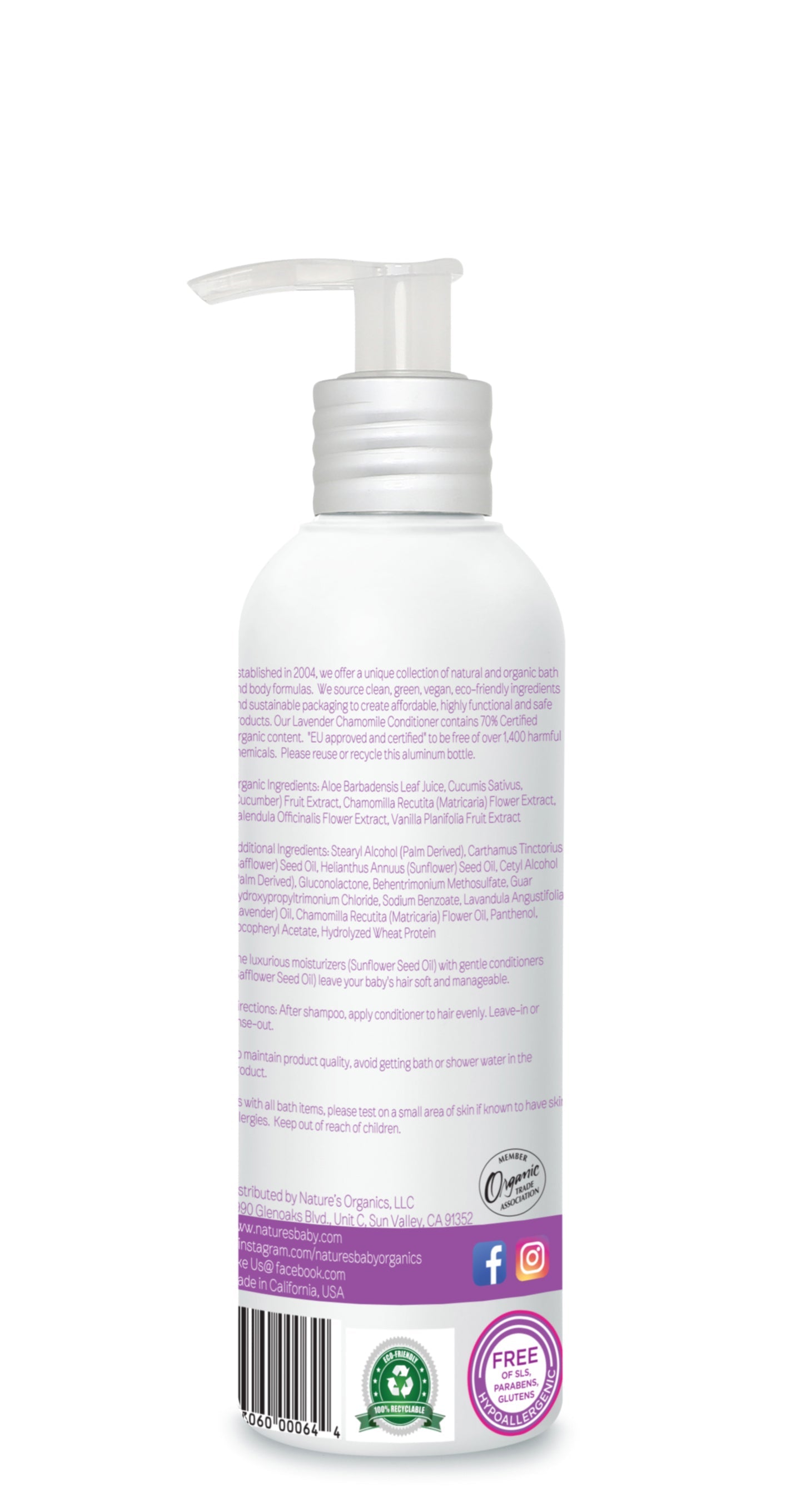 Conditioner & Detangler Lavender Chamomile 8 oz