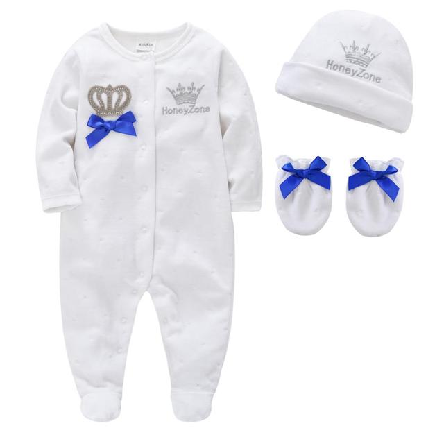 4PC Romper Hat & Mittens