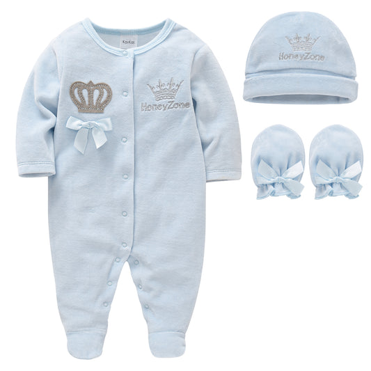 4PC Romper Hat & Mittens