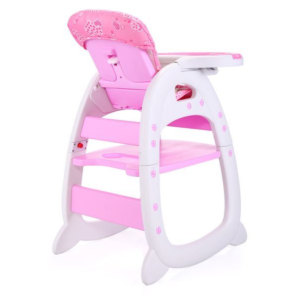 Multipurpose Adjustable Highchair, w/ Feeding Tray and 5-Point Safety Buckle XH