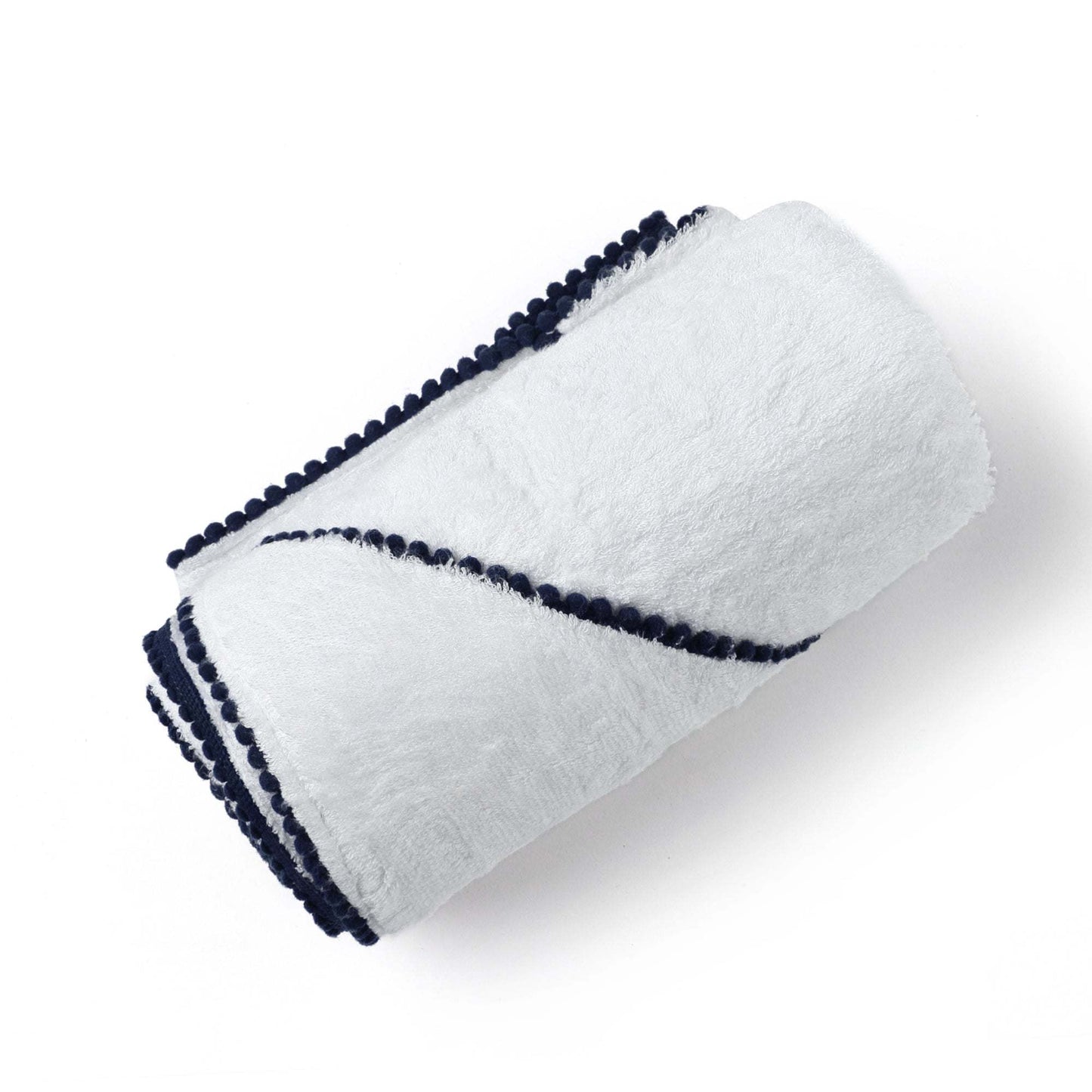 BAMBOO COTTON POM POM HOODED TOWEL